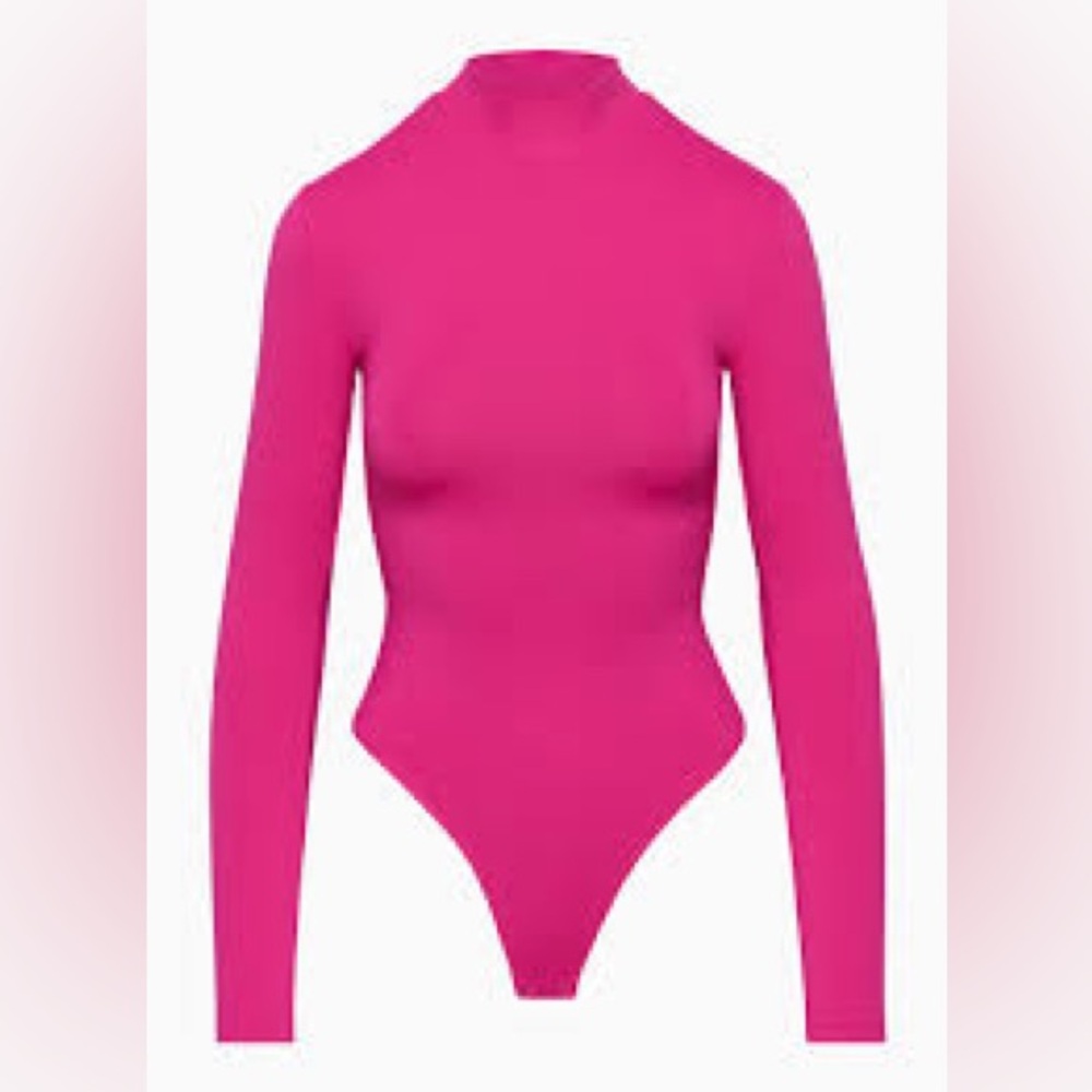 Pink Babaton Contour Mockneck Longsleeve Bodysuit
